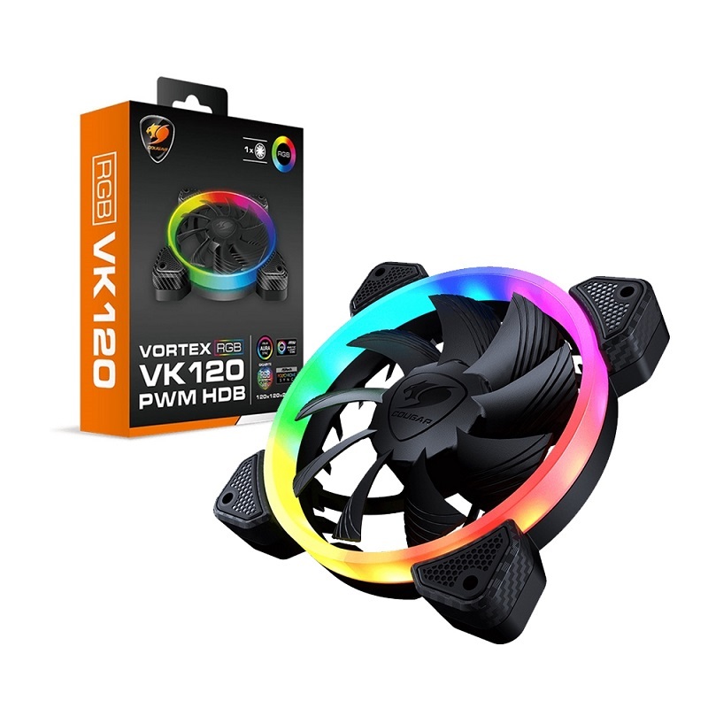 米特3C數位–COUGAR 美洲獅 VORTEX ARGB VK120 散熱風扇/態液壓軸承/CF-VK12HB-RGB