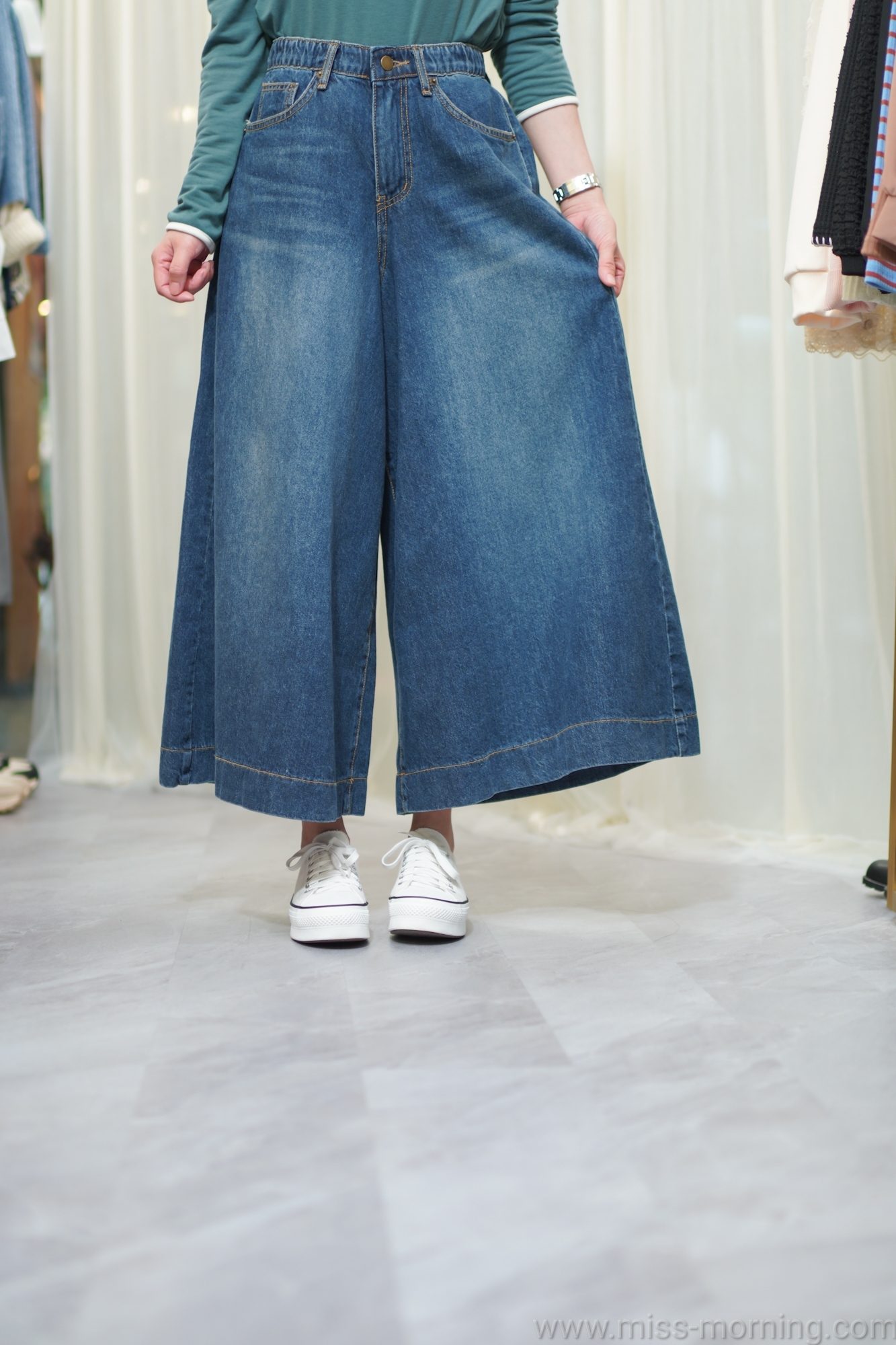 牛仔大裙褲(33658)