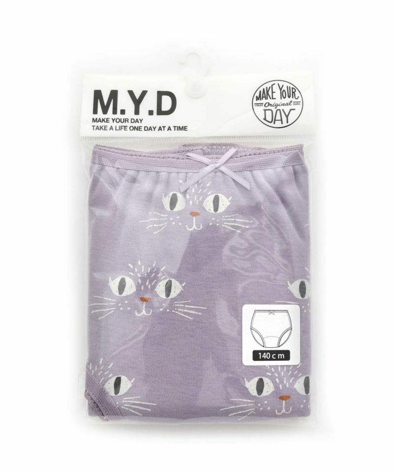 日本 MYD 女孩 貓咪 純棉三角小褲組合 (3件一組) Y390508