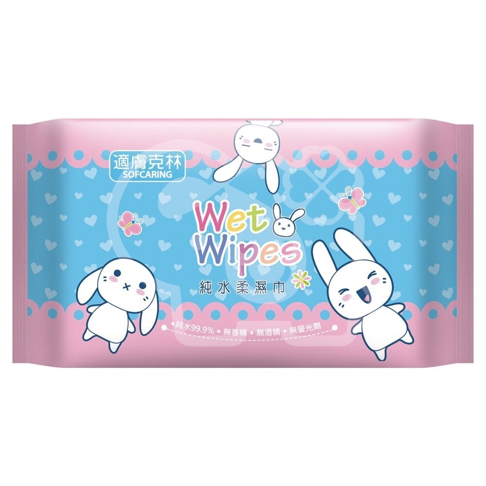 【適膚克林】純水濕巾50張 *6包入