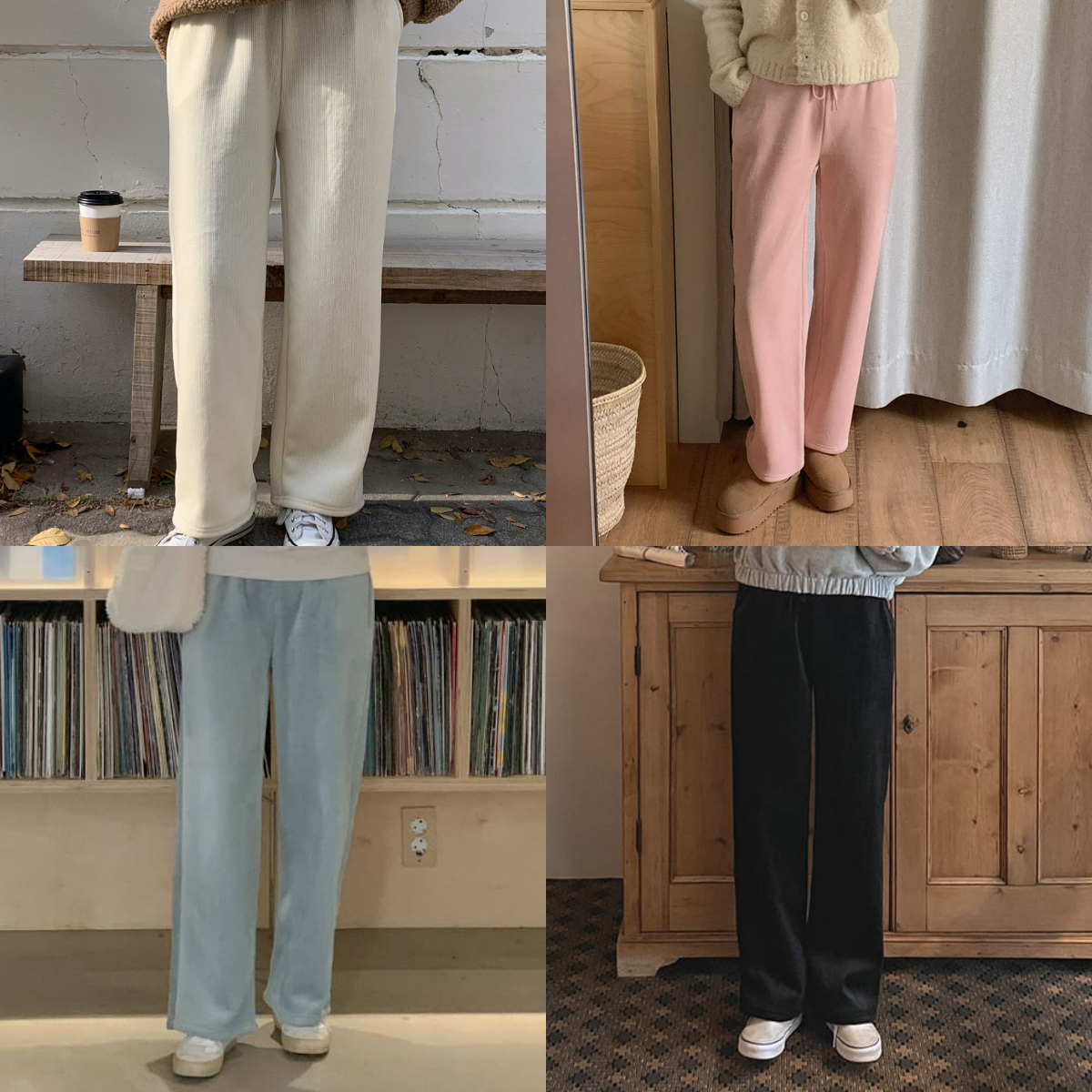 (韓網熱銷突破2萬件) 韓國Cherrykoko授權 溫暖內刷毛燈芯絨質感鬆緊褲【MADE, CRKO】系列