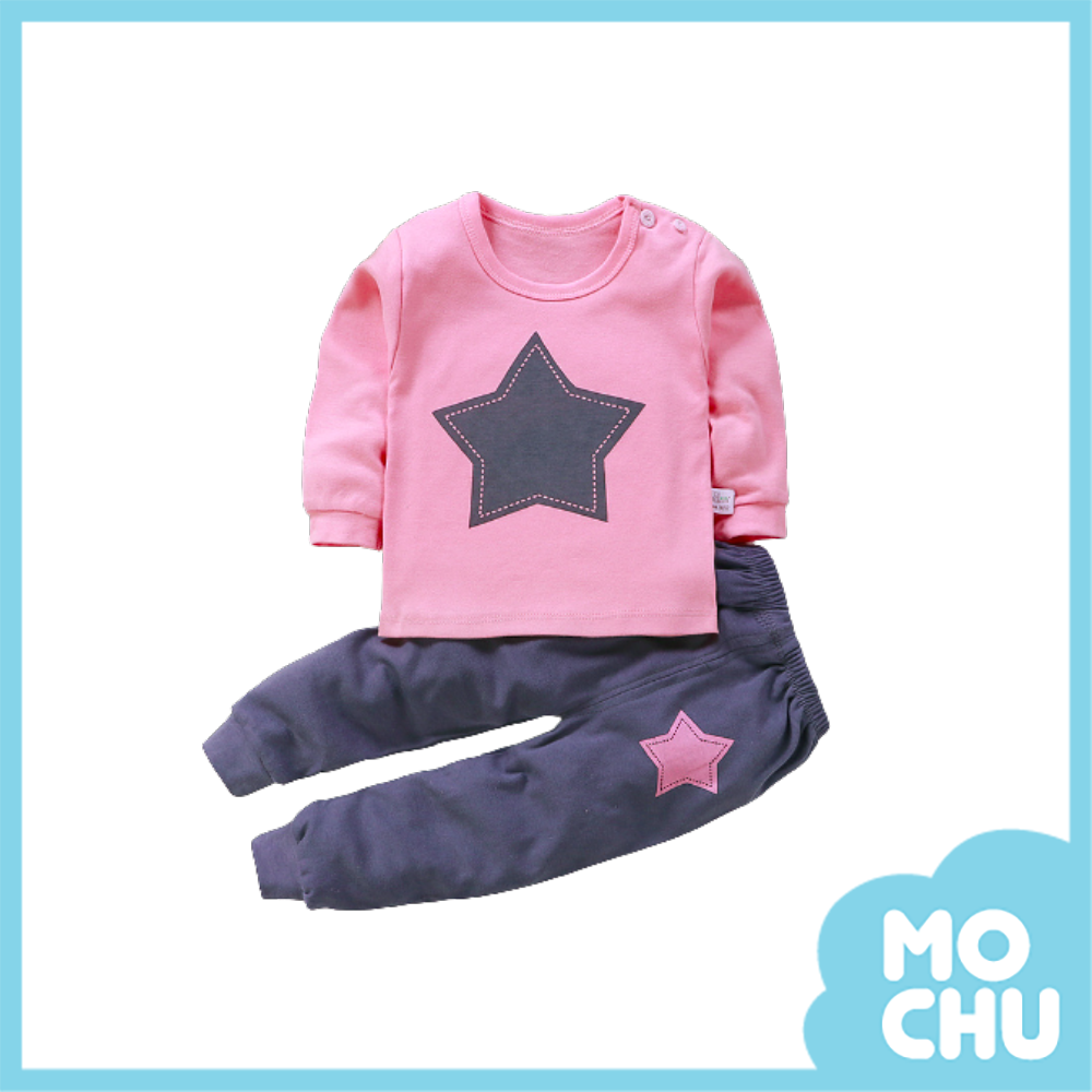 粉藍星星家居服套裝