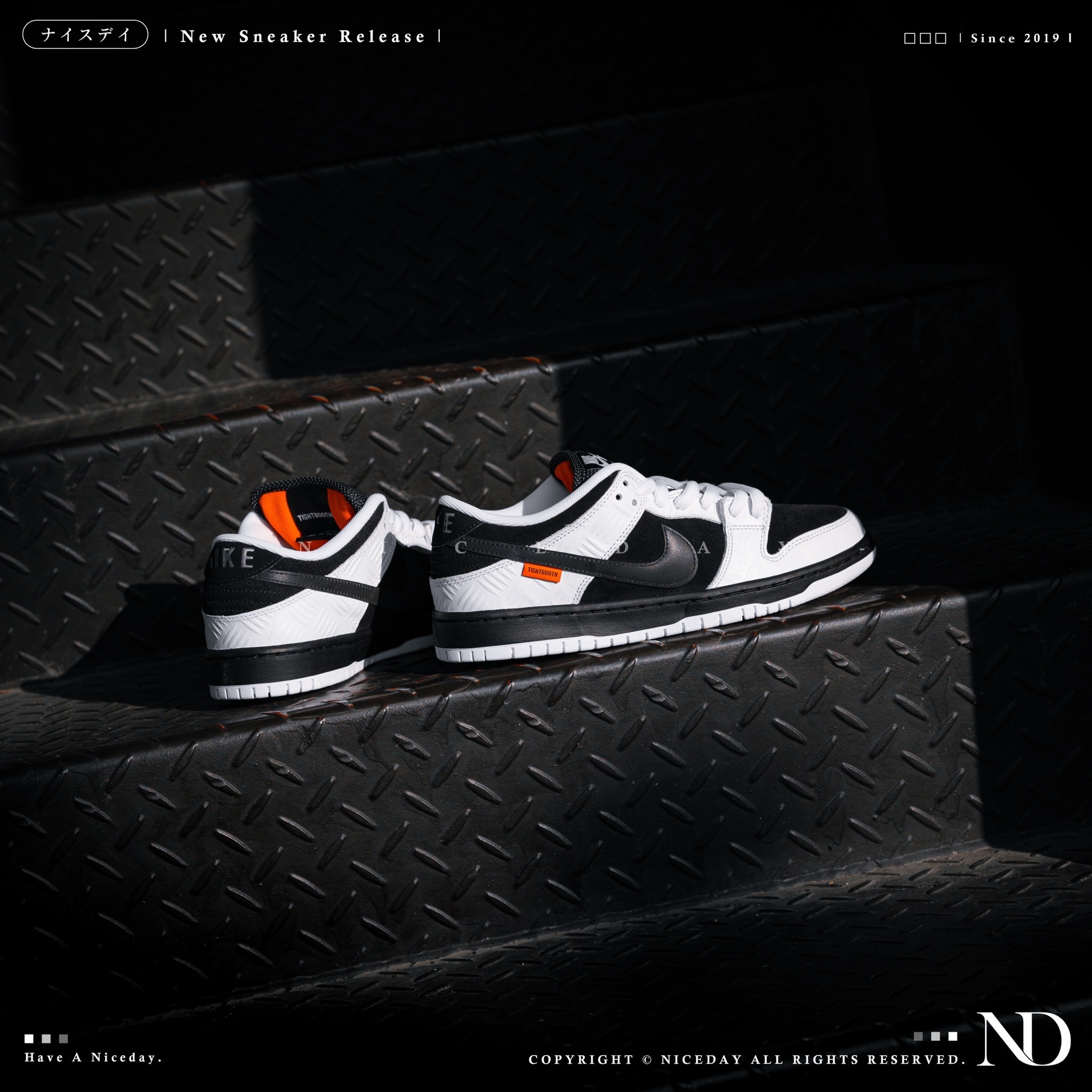 NICEDAY 代購 TIGHTBOOTH x Nike SB Dunk Low 聯名 黑白 滑板 男女 FD2629-100