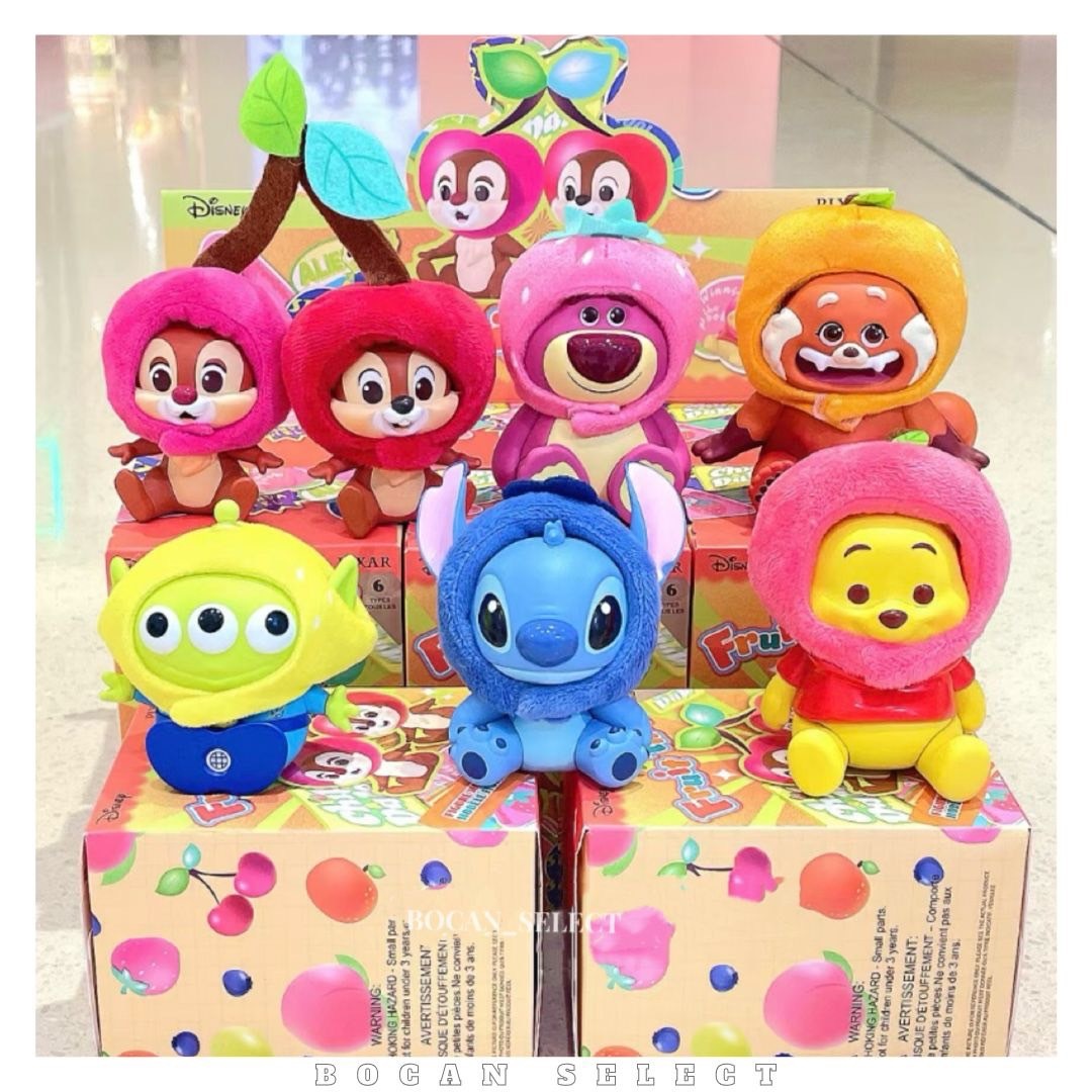 迪士尼水果頭套系列 公仔 盲盒 吊飾 ６款