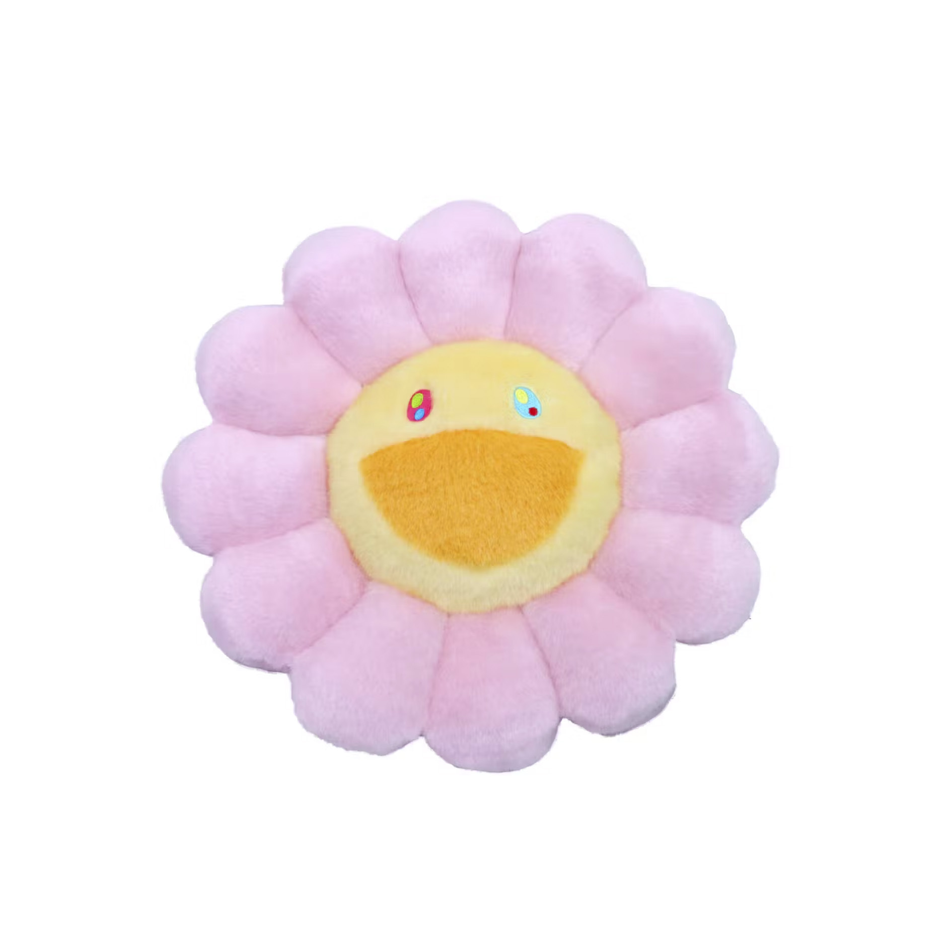 -(C01)-Takashi Murakami Flower Plush 30CM 村上隆 小花抱枕 藍 粉 彩