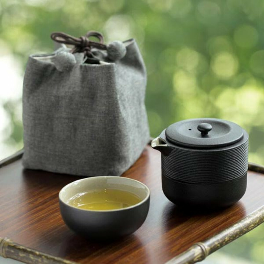 樂活陶器 【旋紋隨手泡 】一壺一杯壺袋