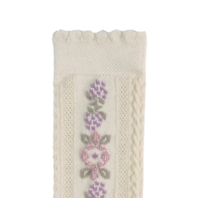 Collégien-Dalia Sock 緹花及膝襪(Doux Agneaux)