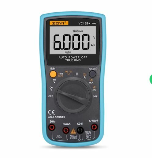 【UCI電子】(V-3) ZT-VC15B+ 6000字自動量程電表 三用電表 電錶 ZOYI