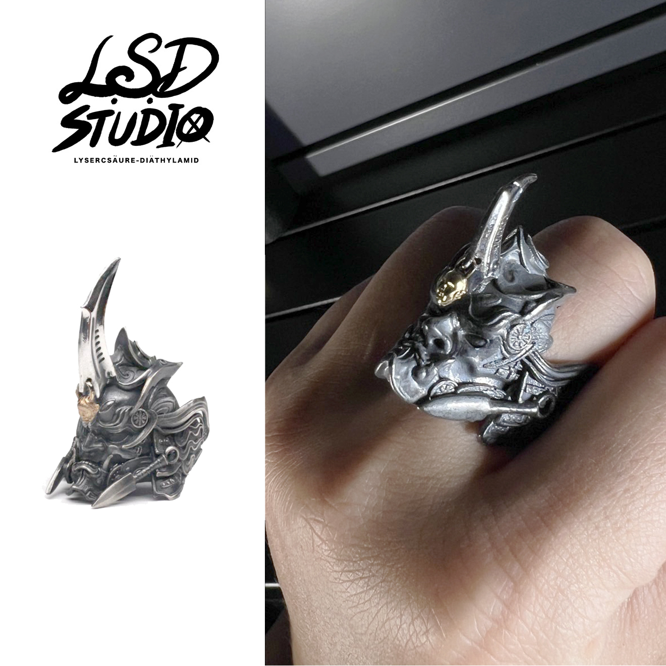 【ACML1】暗影之刃面具開口設計戒指