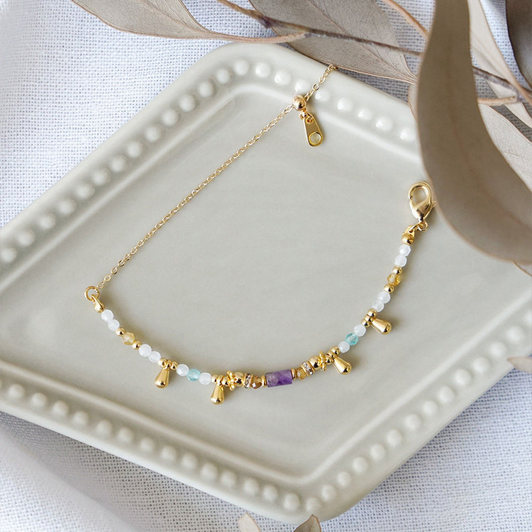 《官網限定》俏皮精靈 – 紫黃水晶 – 手鍊