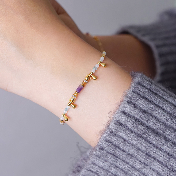 《官網限定》俏皮精靈 – 紫黃水晶 – 手鍊