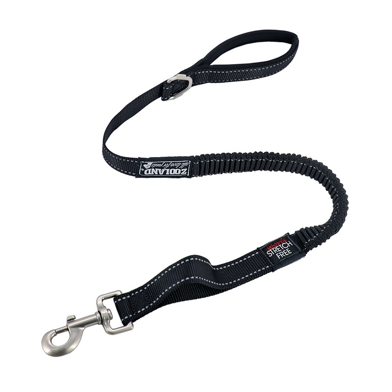 Zooland Shock Absorbing Leash Black 85cm (medium to large dogs)