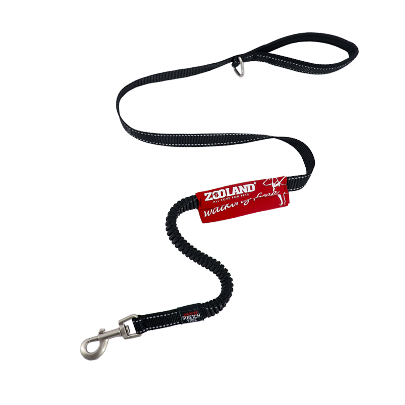 Zooland Shock Absorbing Leash Black 120cm (small to medium dogs)