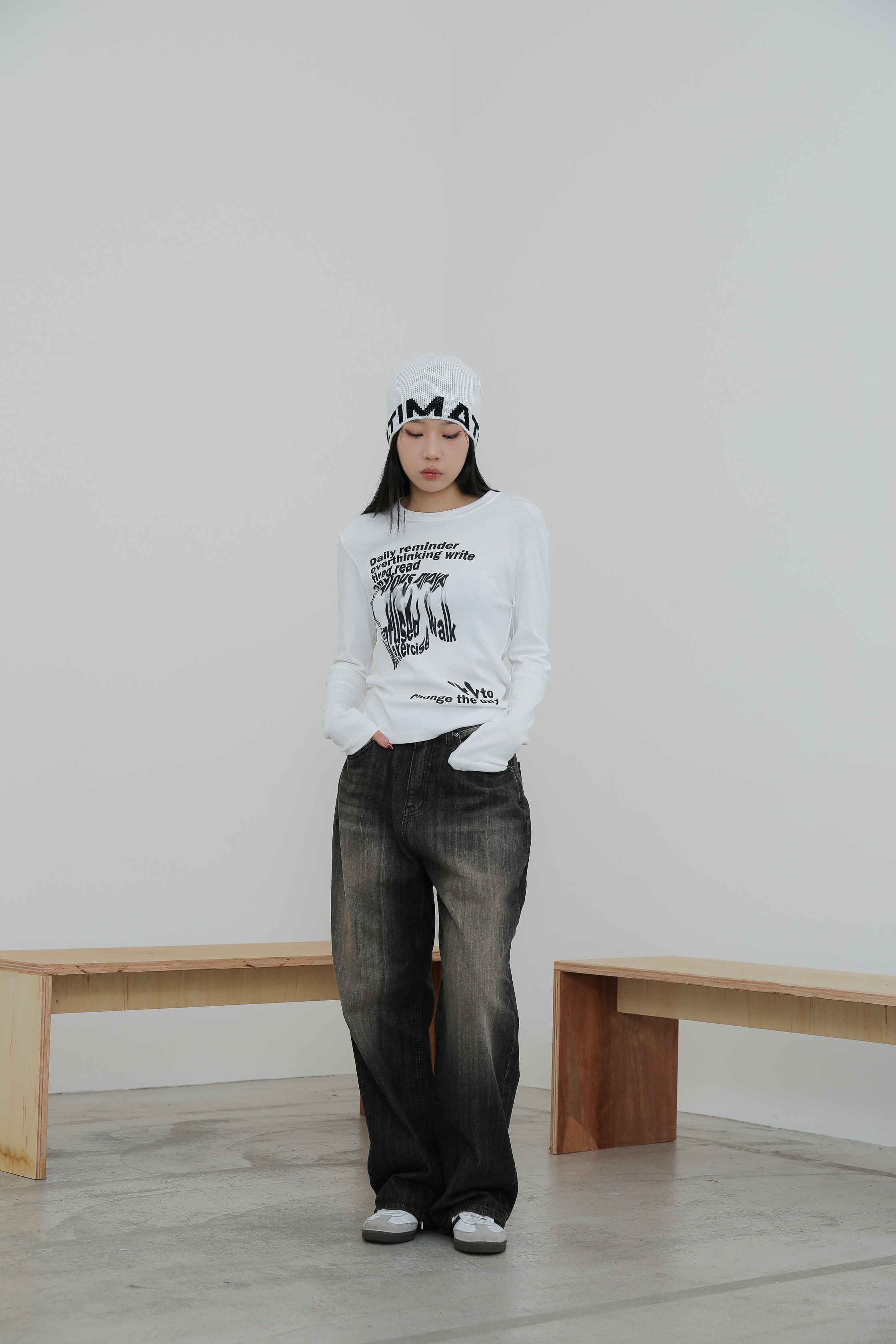 Lois Washing Wide Jeans #單寧褲