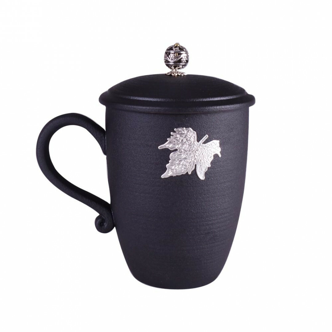 銀鑲雅陶馬克杯