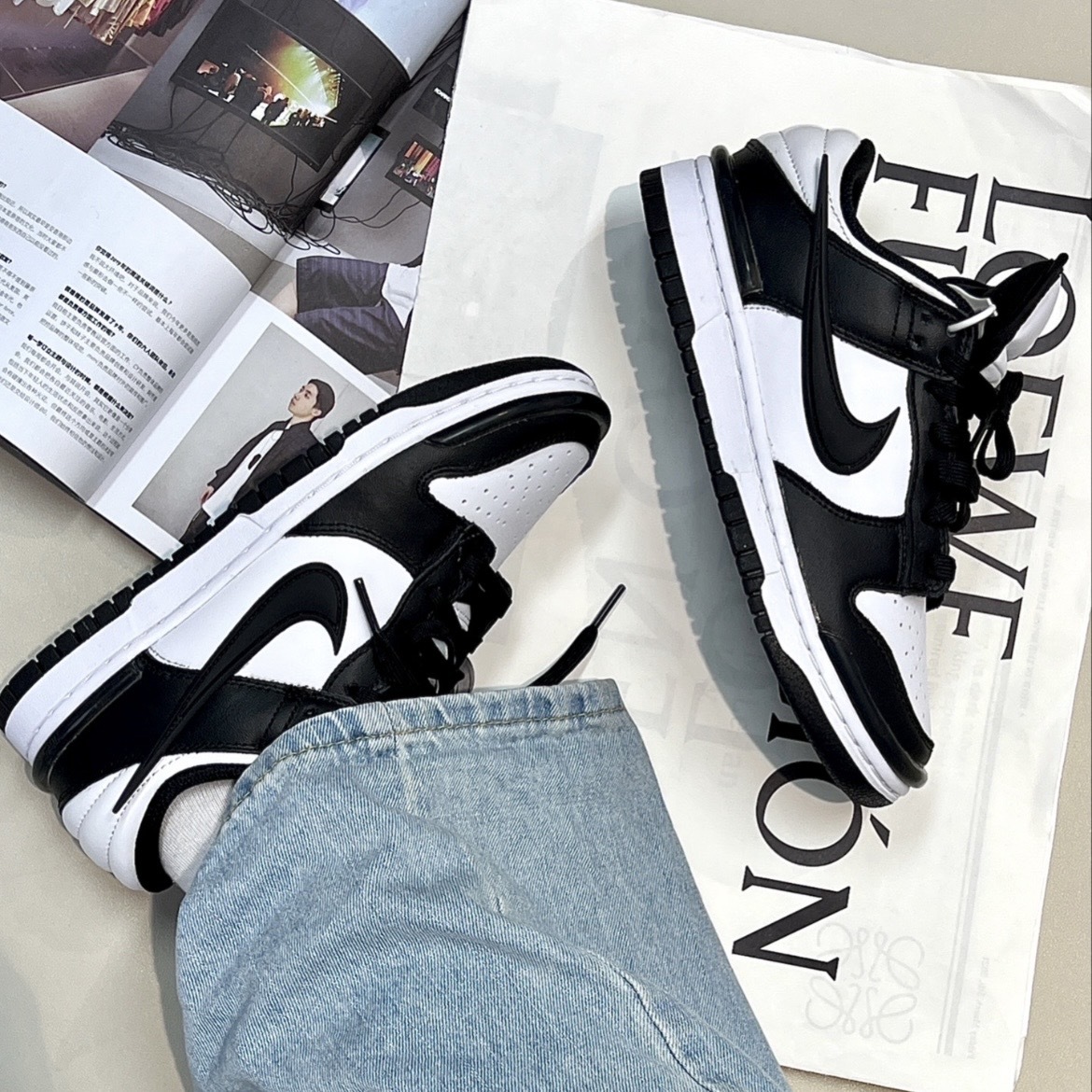 NIKE DUNK LOW TWIST 飛勾熊貓 小AMBUSH 黑白 DZ2794-001