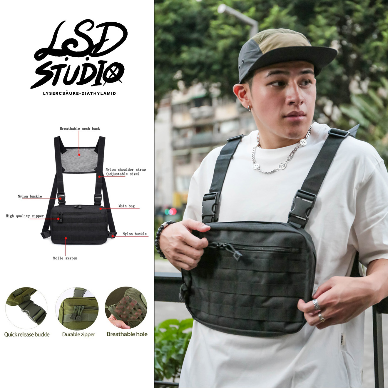 【BGPB006】高磅戰術型升級版軍迷胸包