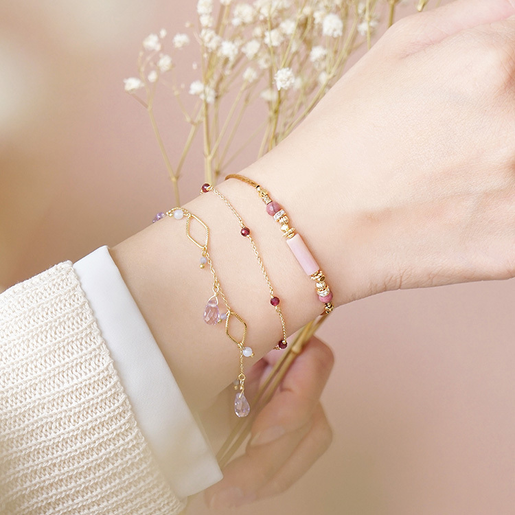 ｜桃花｜京都藝伎小夜曲 – 紅紋石 – 手鍊