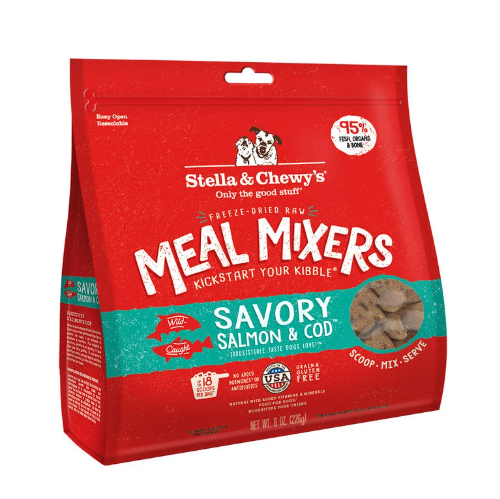Stella's & Chewy's Meal Mixers Savory Salmon & Cod Recipe．3.5oz/8oz/18oz