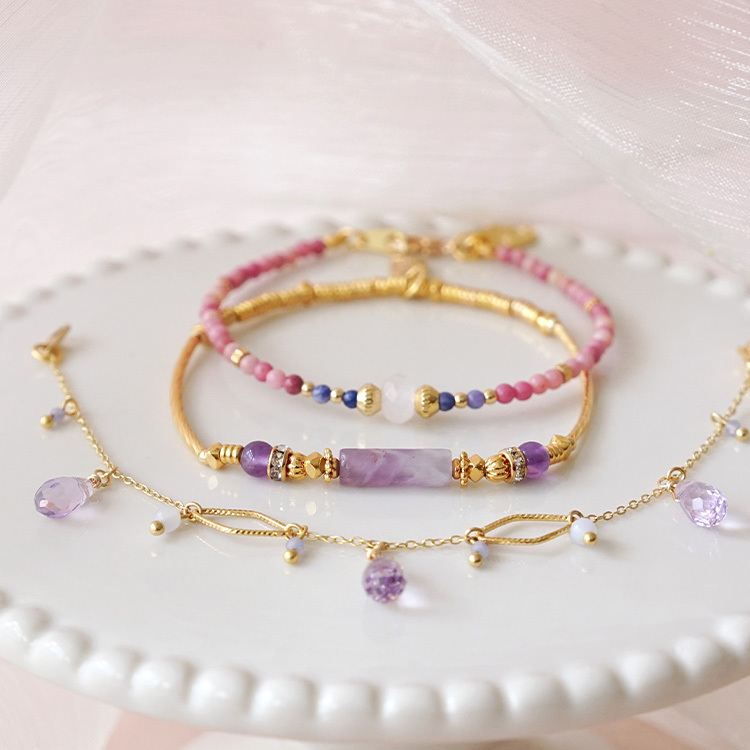 ｜貴人運｜京都藝伎小夜曲 – 紫水晶 – 手鍊