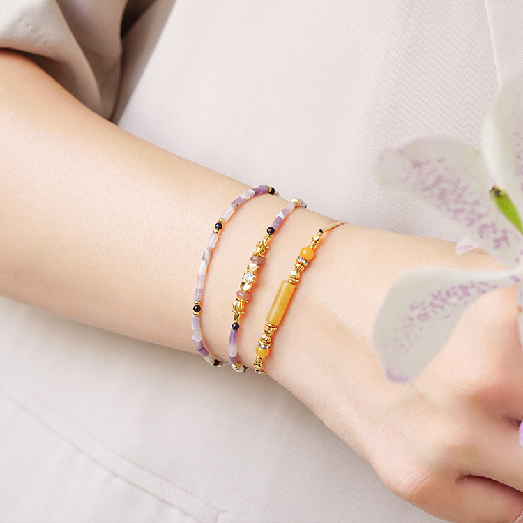 ｜財運｜京都藝伎小夜曲 – 黃玉 – 手鍊