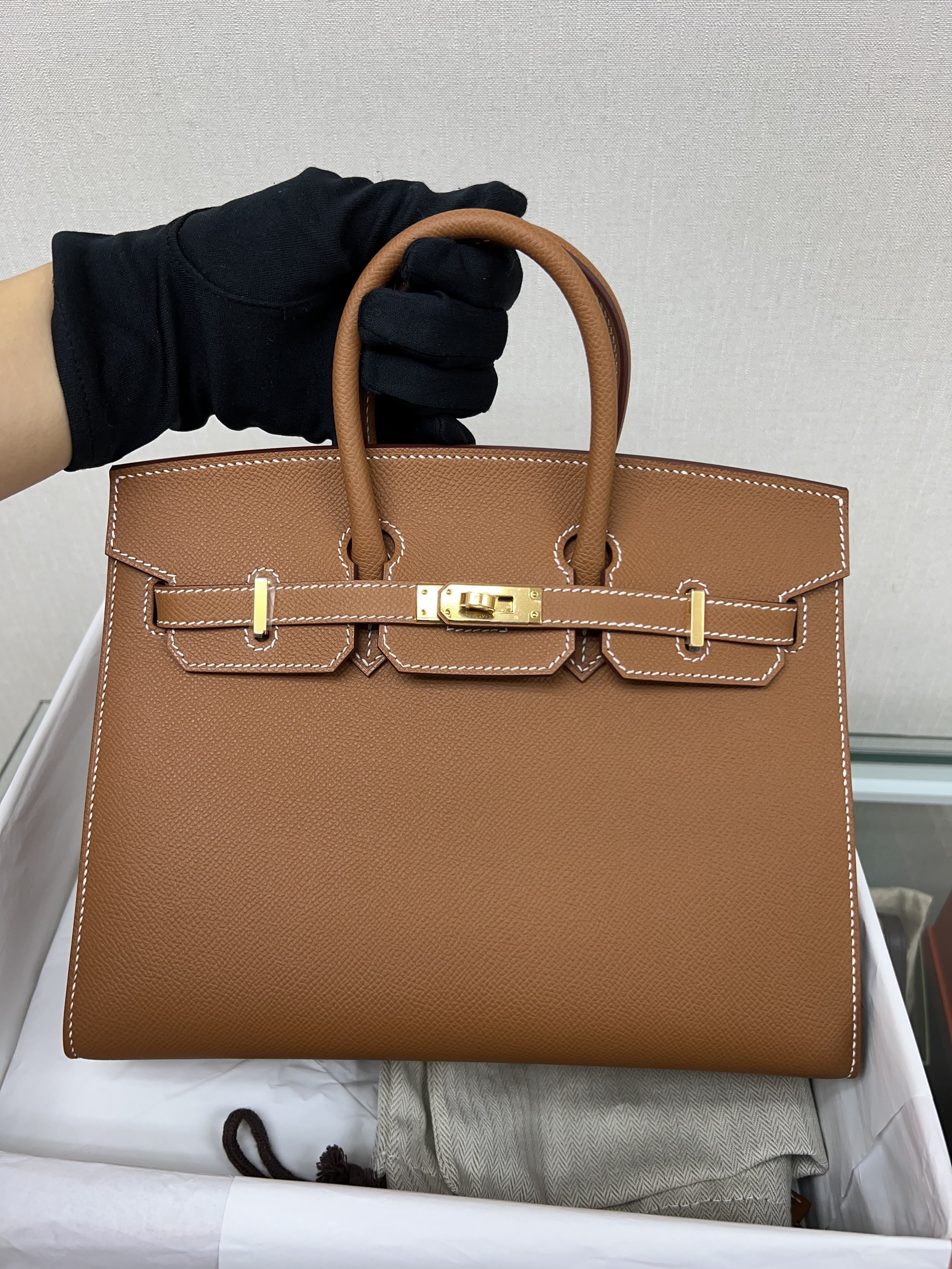 *Unused* Hermes Birkin 25 / Gold / Epsom/ Stamp B