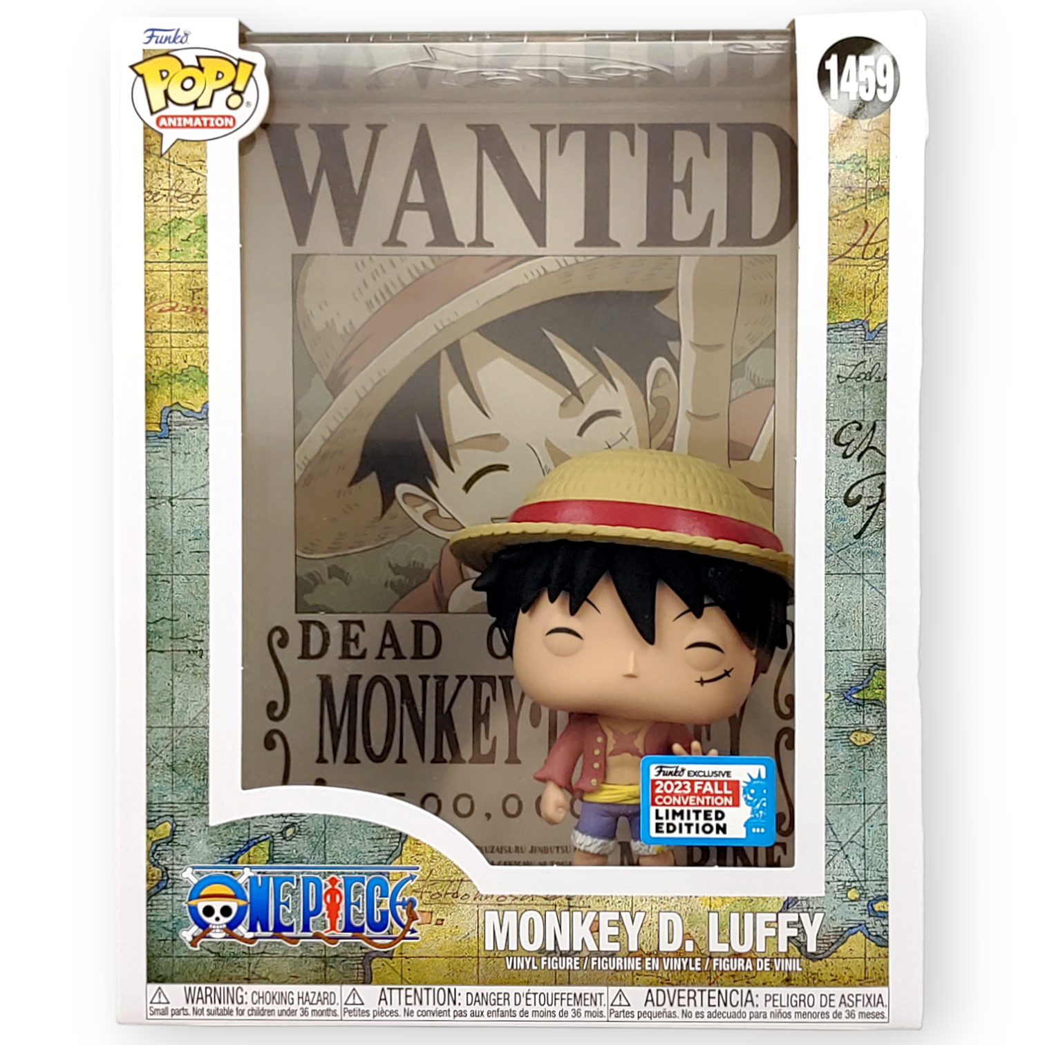 FUNKO POP<One Piece海賊王>路飛(通緝令背景盒)-No.1459