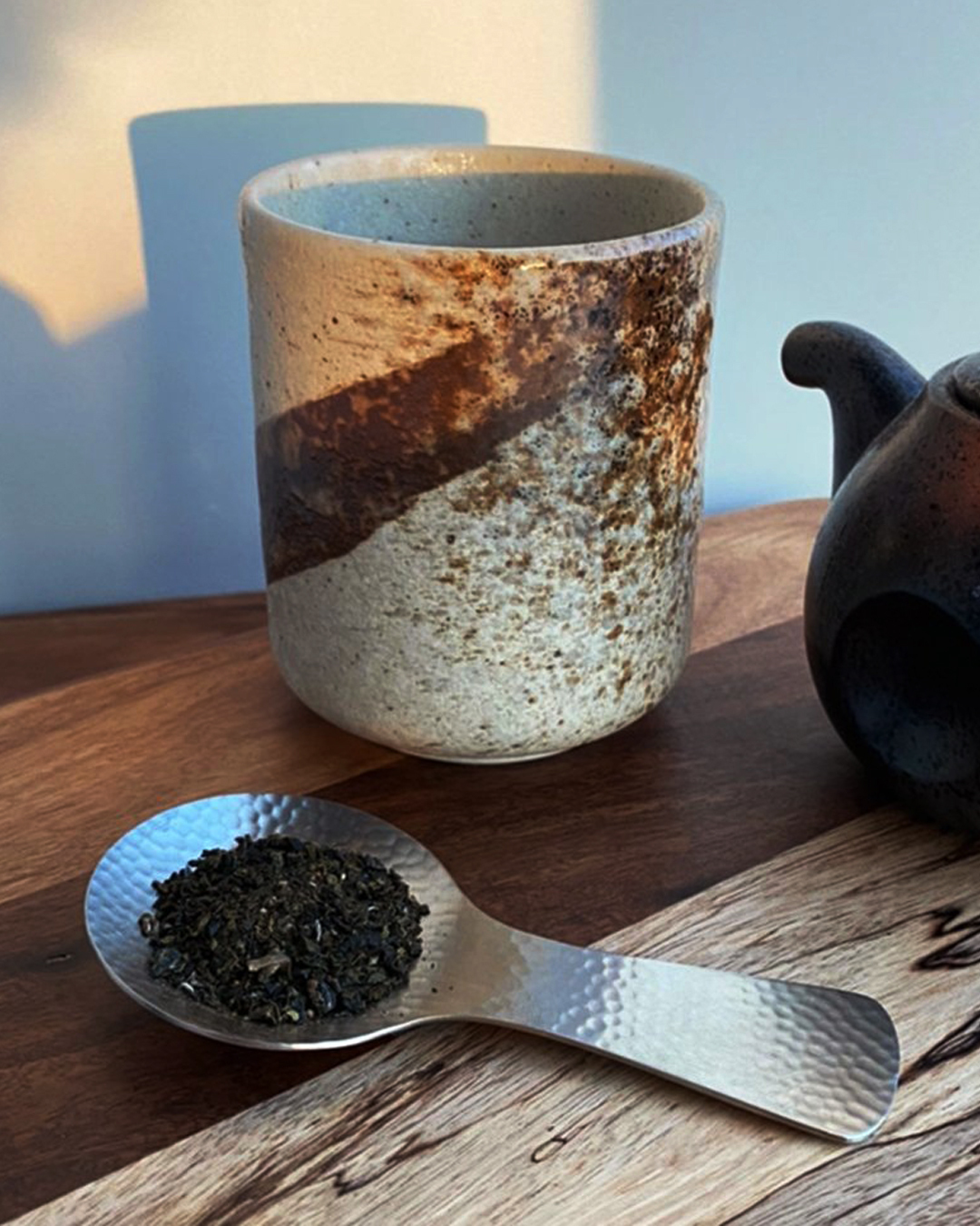 不鏽鋼 鎚目紋茶葉匙 | SALUS