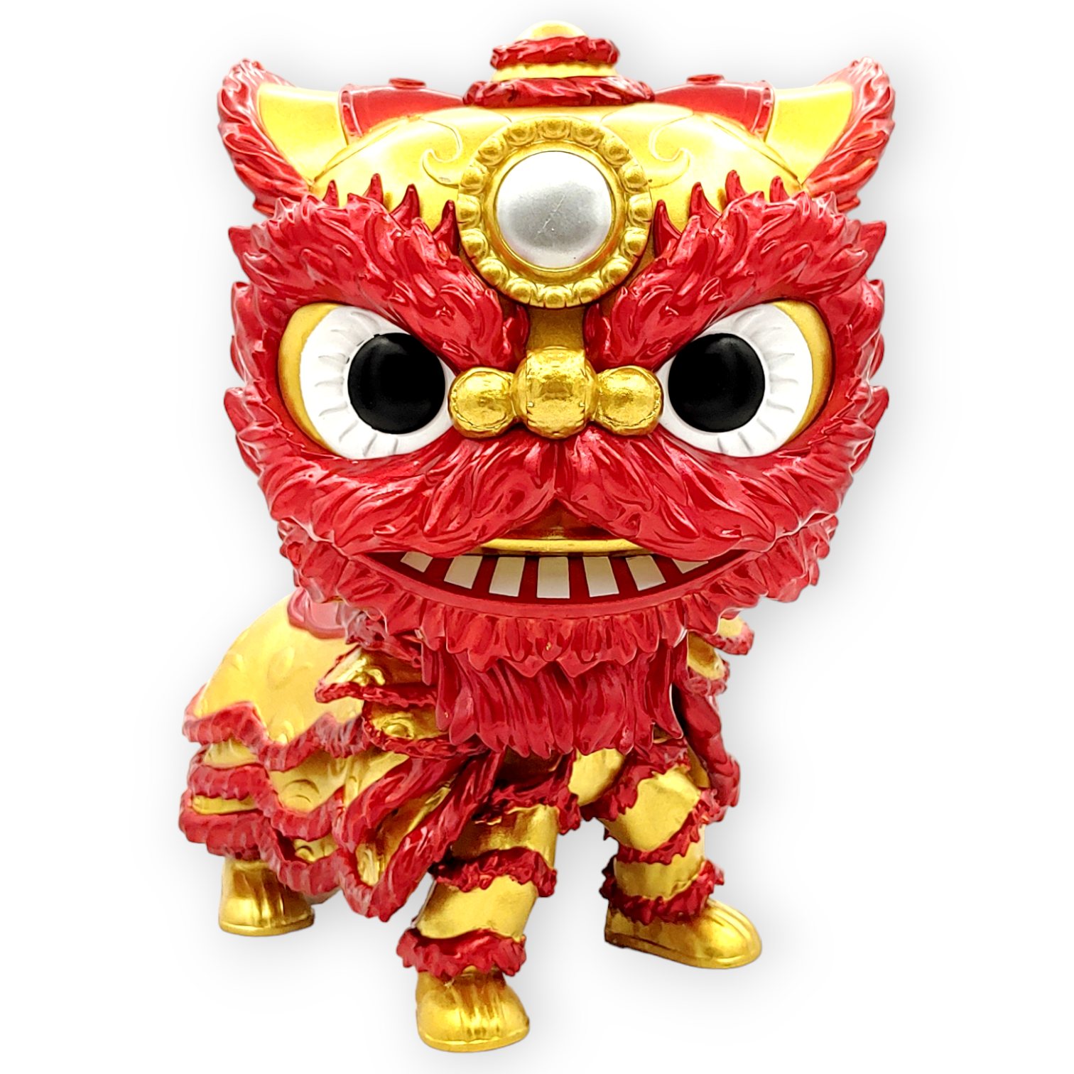 FUNKO POP<中華傳統>6吋紅色舞獅(金屬色)-No.149