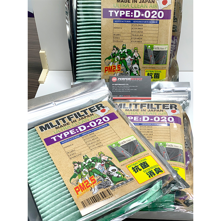 日本 MLITFILTER 綠魔俠 PM2.5冷氣濾芯 D020 LEXUS NX 二代 2022- 全車系共通