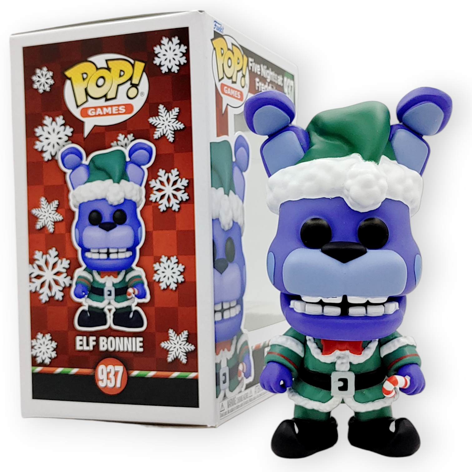 FUNKO POP<玩具熊的五夜後宮>精靈兔子邦尼Bonnie_聖誕節 -No.937