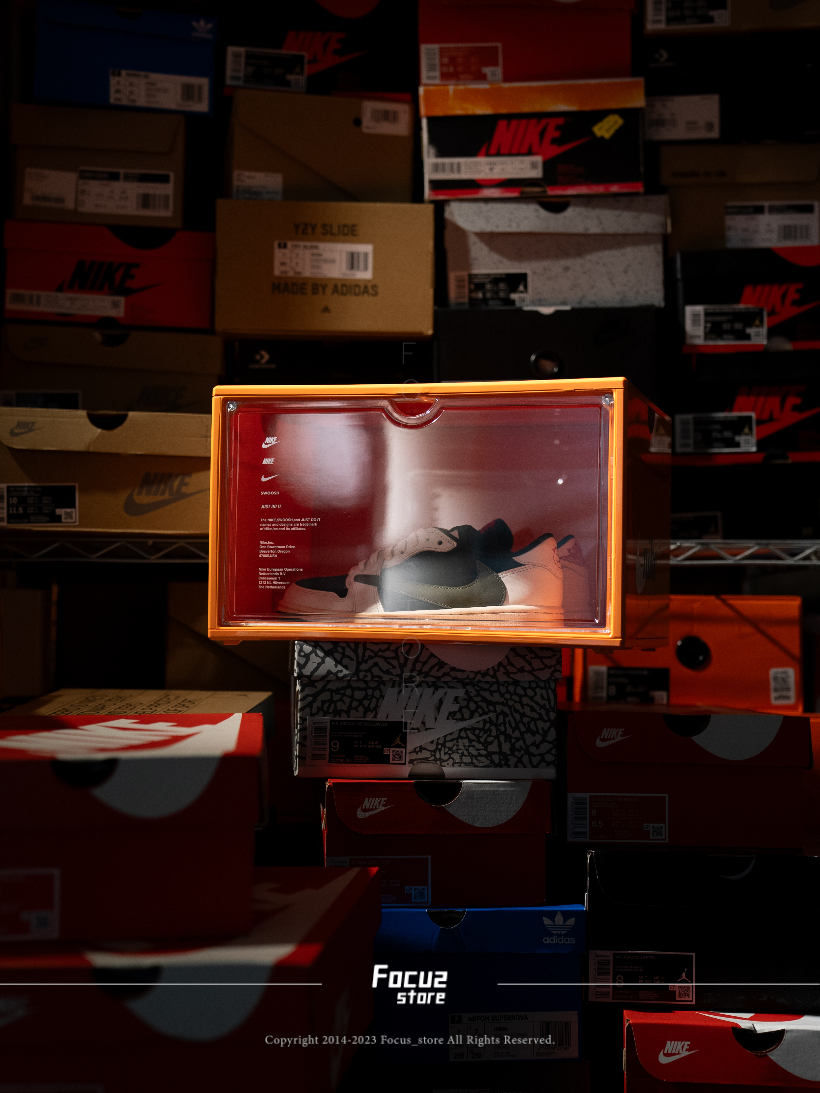 【Focus Store】現貨秒發 Nike Shoe Box 側開磁吸壓克力鞋盒