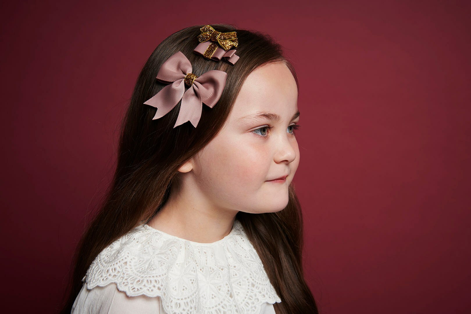 〖 Milledeux 〗聖誕蝴蝶結髮夾三入組