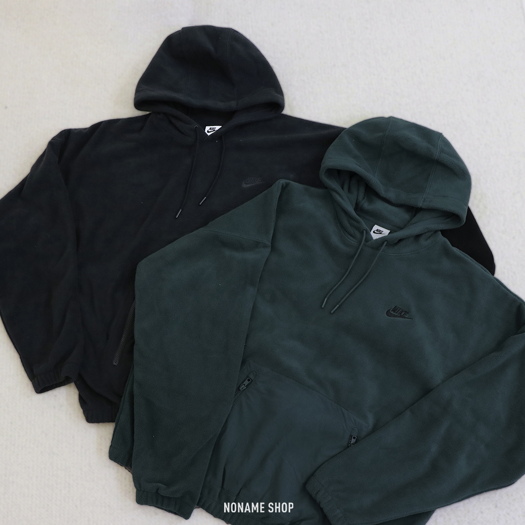 NIKE 刺繡 LOGO 搖粒絨 連帽 帽T 兩色 (男款)