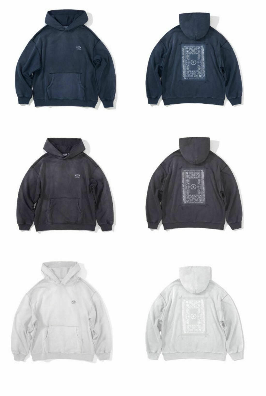 LAPRIMA 腰果花貼布水洗連帽衛衣