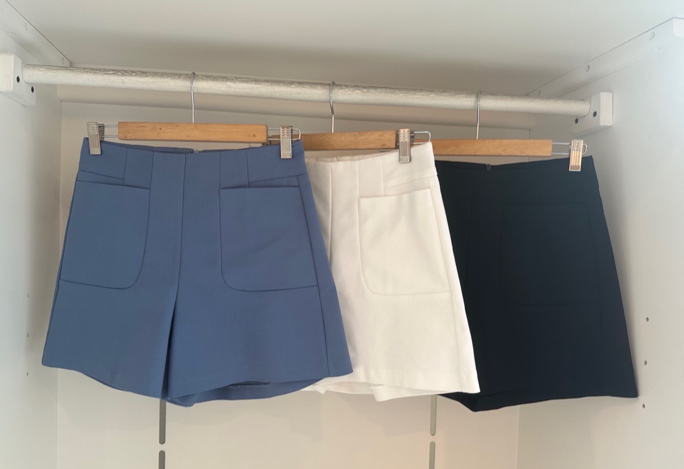 HIGH WAIST POCKET SHORTS