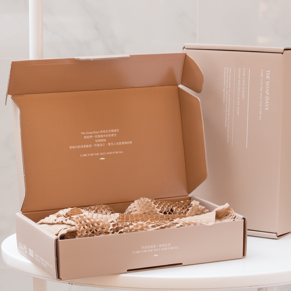 純皂生活 The Soap Days 永續雙面訂製禮盒  單件紙盒下標區 （手工皂 髮香水 黃金梳皆可用）