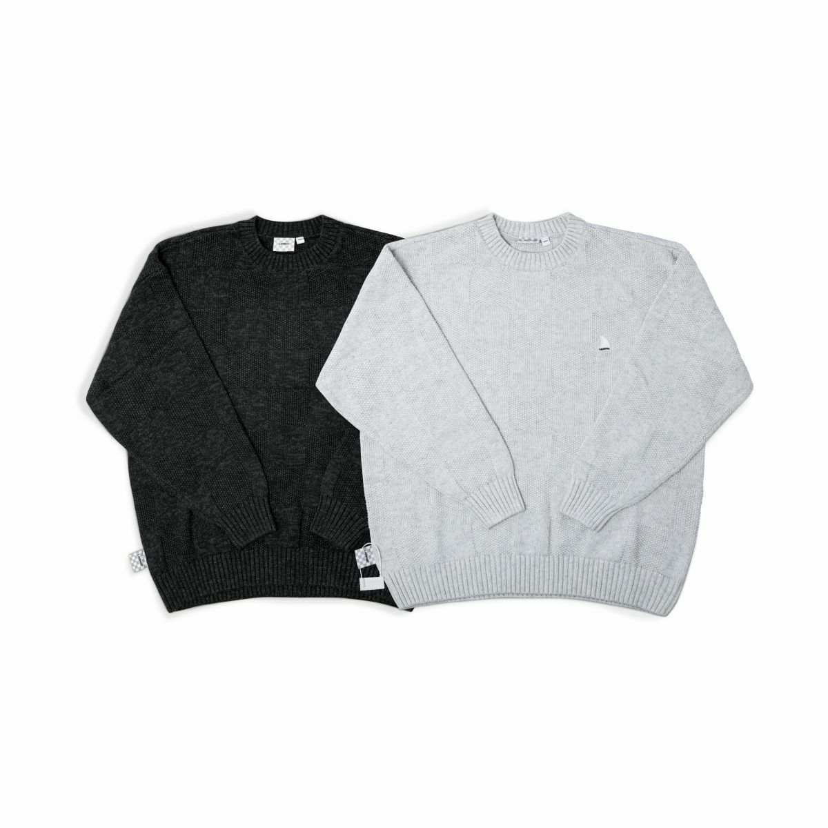 LAPRIMA 格紋圓領長袖毛衣