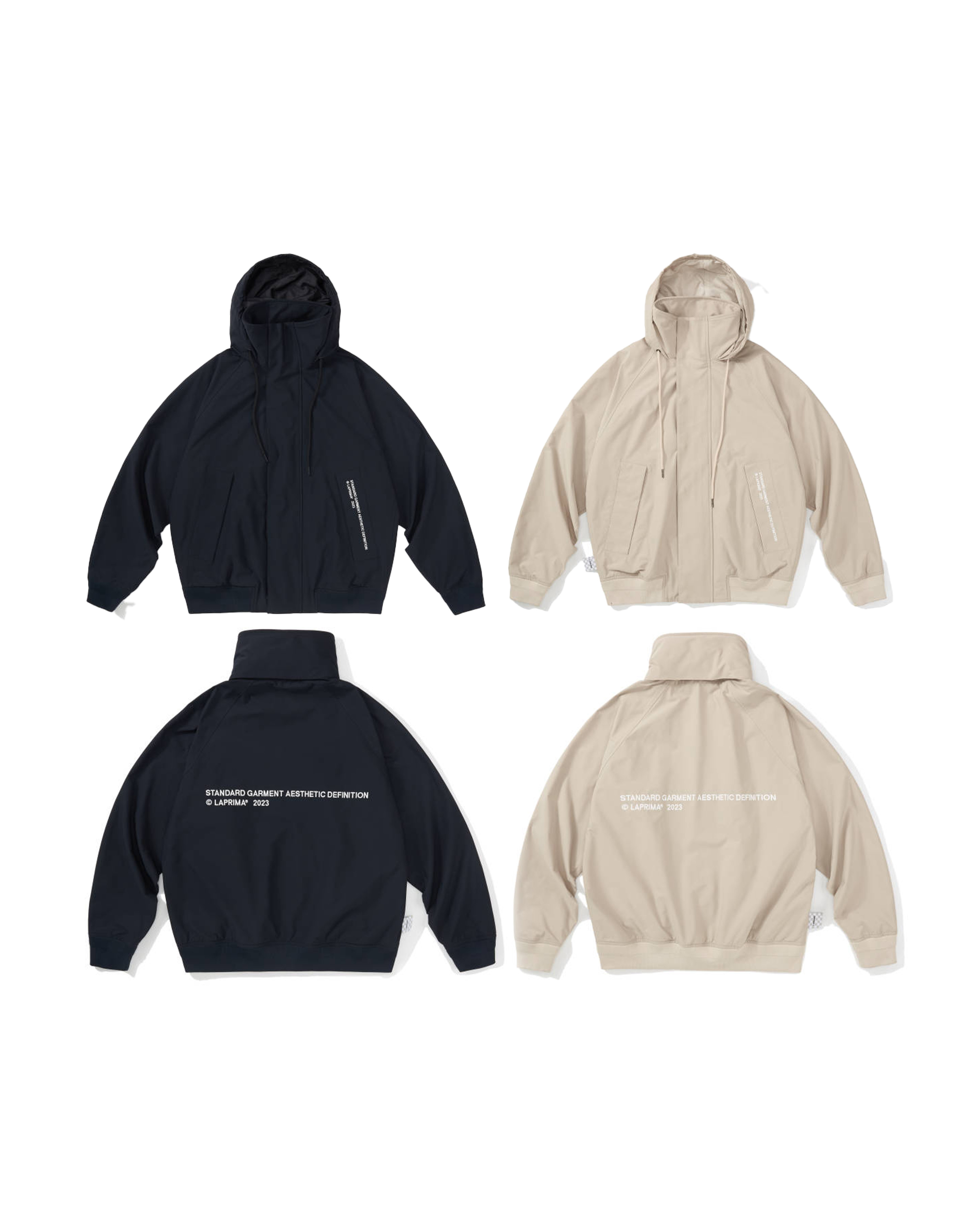 LAPRIMA 簡約刺繡拉鍊外套