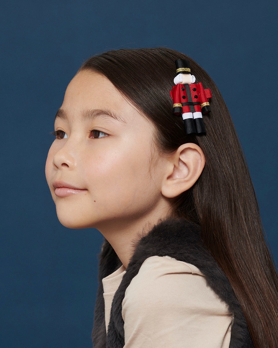 〖 Milledeux 〗胡桃鉗娃娃髮夾二入組