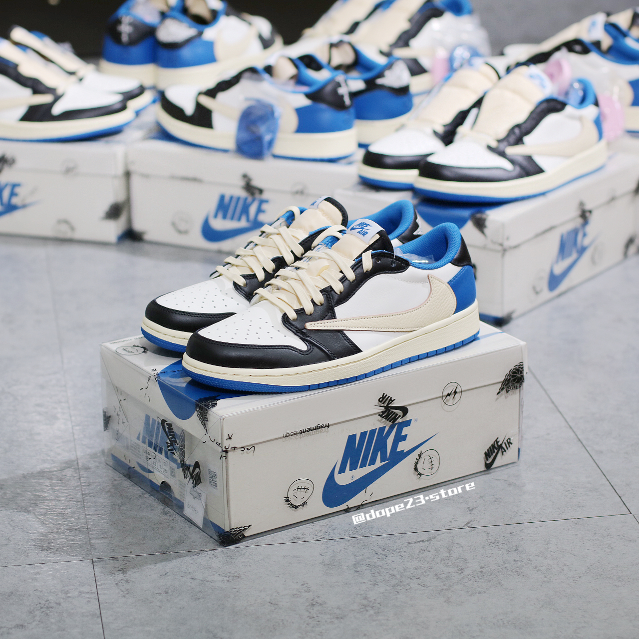 Nike Air Jordan 1 Retro Low OG SP Fragment x Travis Scott DM7866-140 藤原浩