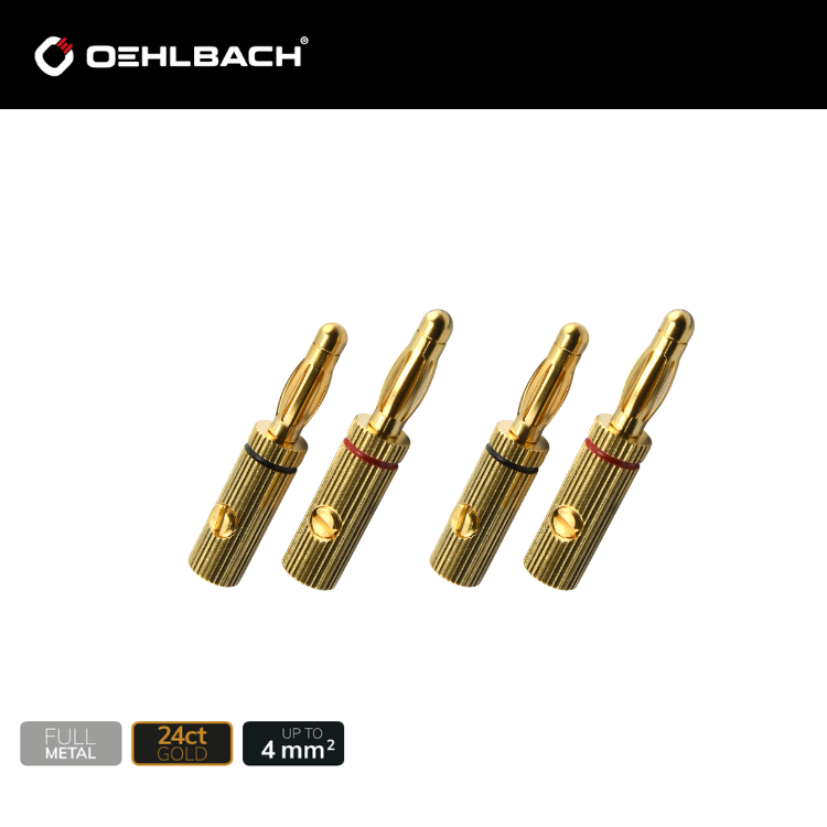 Oehlbach 香蕉頭插 (PIN-B3) 4pcs