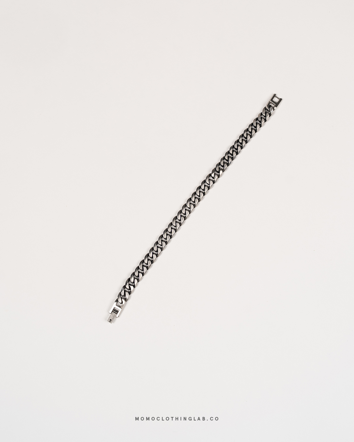 #現貨 (ACCB102) 正韓鋼手鍊 復古霧黑古巴手鍊