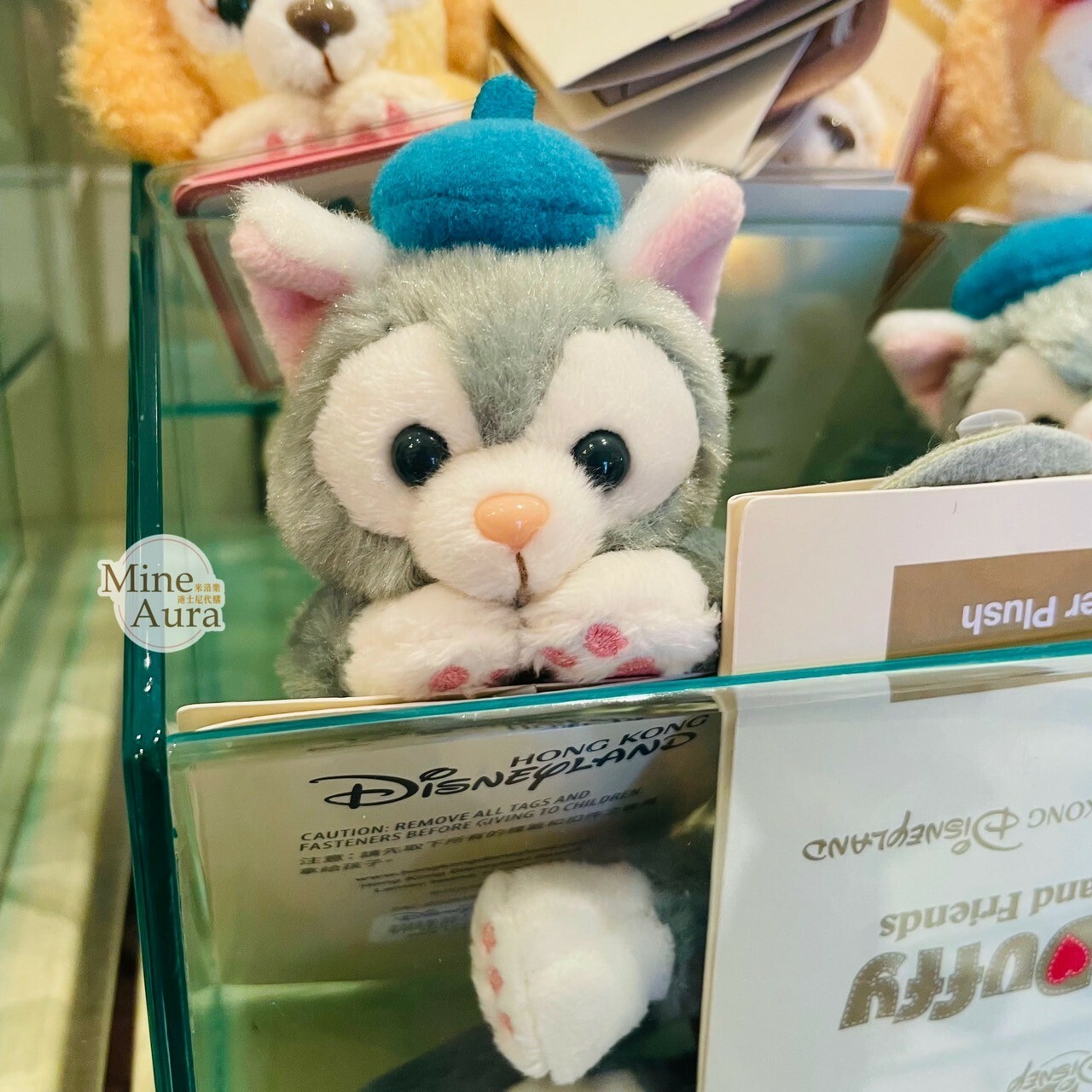 (現貨) 傑拉托尼 畫家貓 Gelatoni 磁鐵 趴趴 趴姿 絨毛 娃娃 公仔 -香港迪士尼樂園