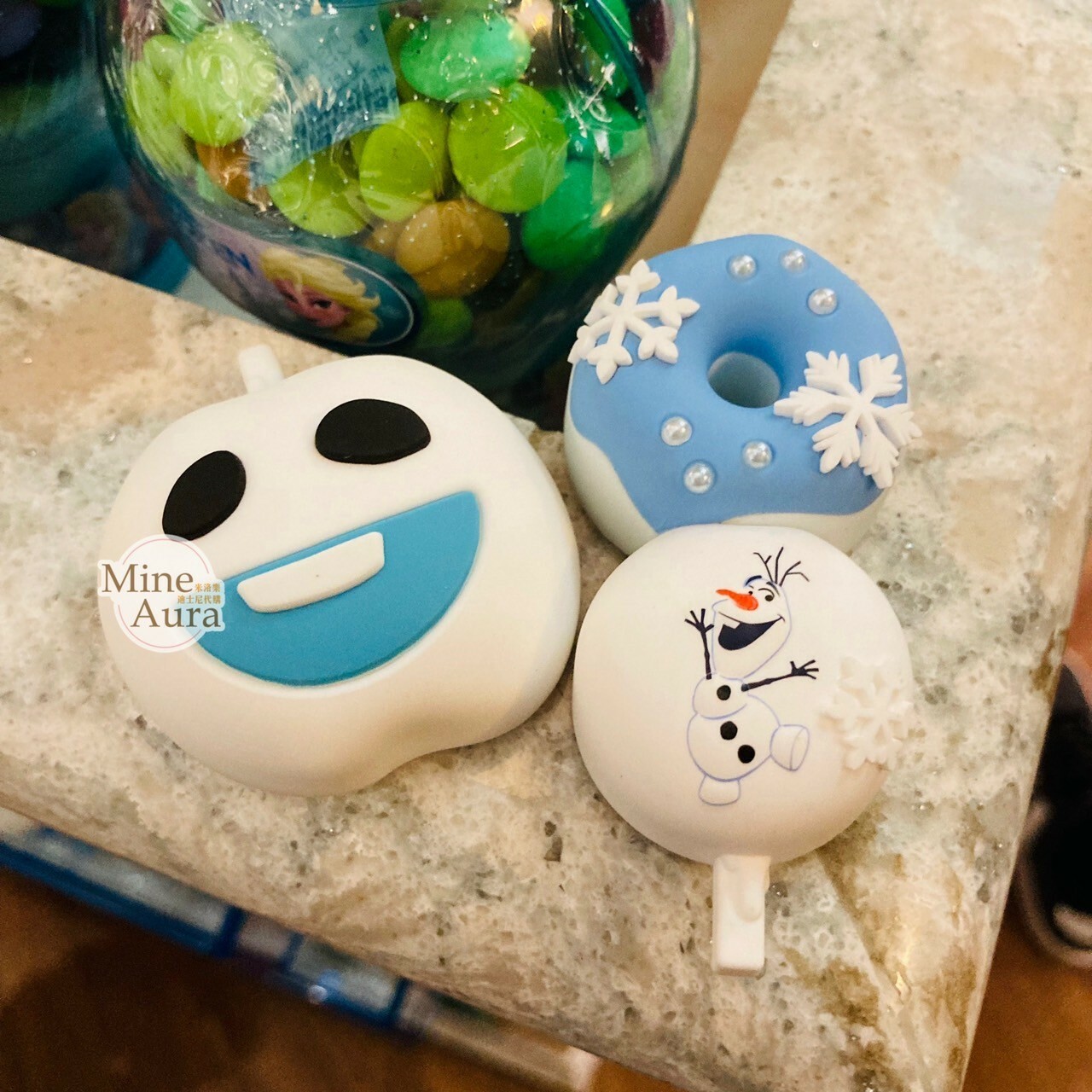 World of Frozen 限定 雪寶 Olaf 大頭蘋果 甜甜圈雪糕 造型 磁鐵 冰雪奇緣 Frozen -香港迪士尼樂園