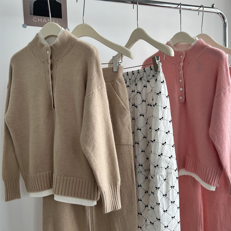 ᴋᴏʀᴇᴀ🇰🇷 冬季氣質風個性時尚兩件式毛衣套裝