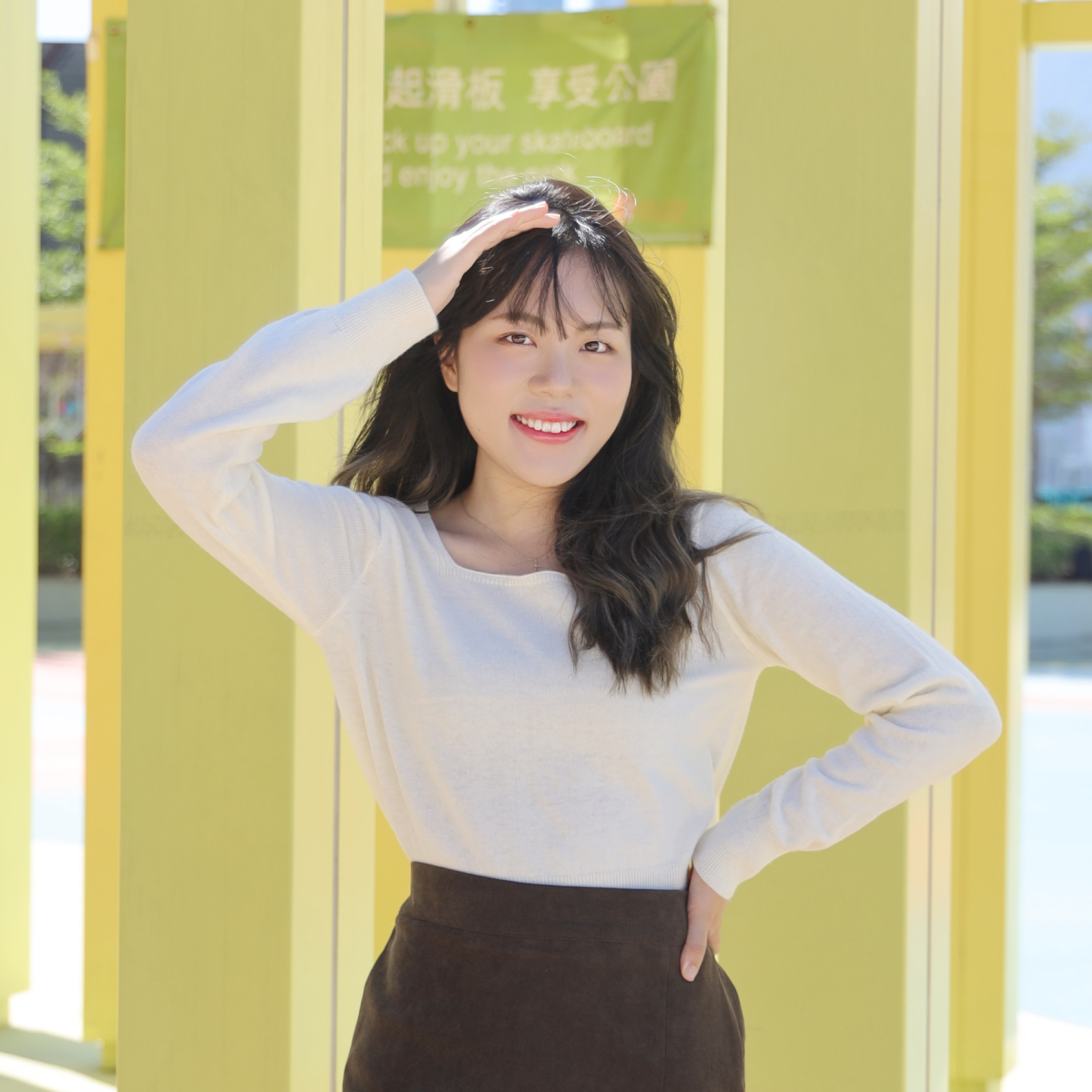 ||TOP440||方領簡約得體純色針織TOP