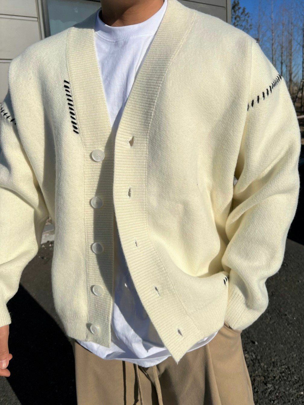 線條針織開胸外套 JK2144