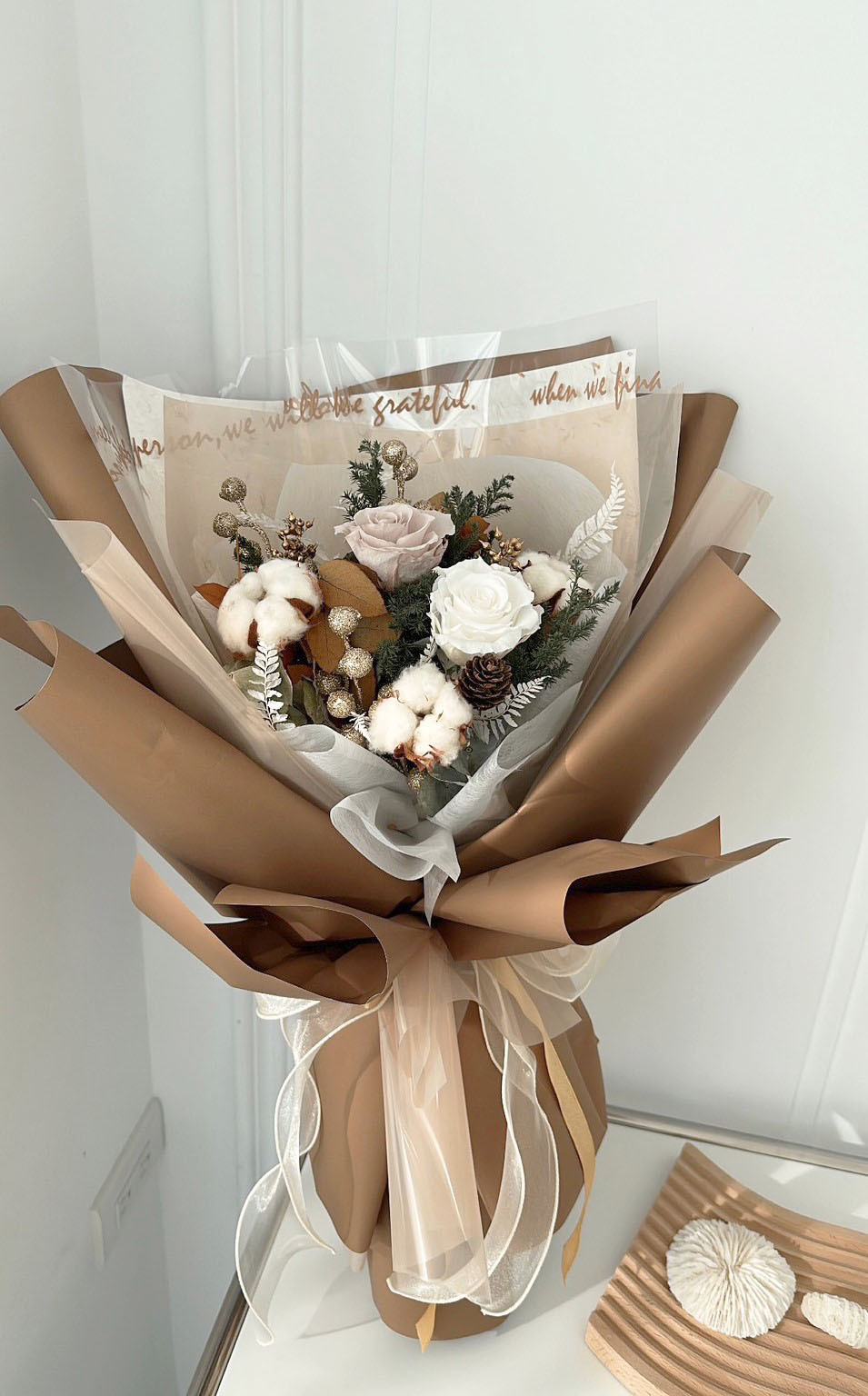 美拉德風格聖誕花束