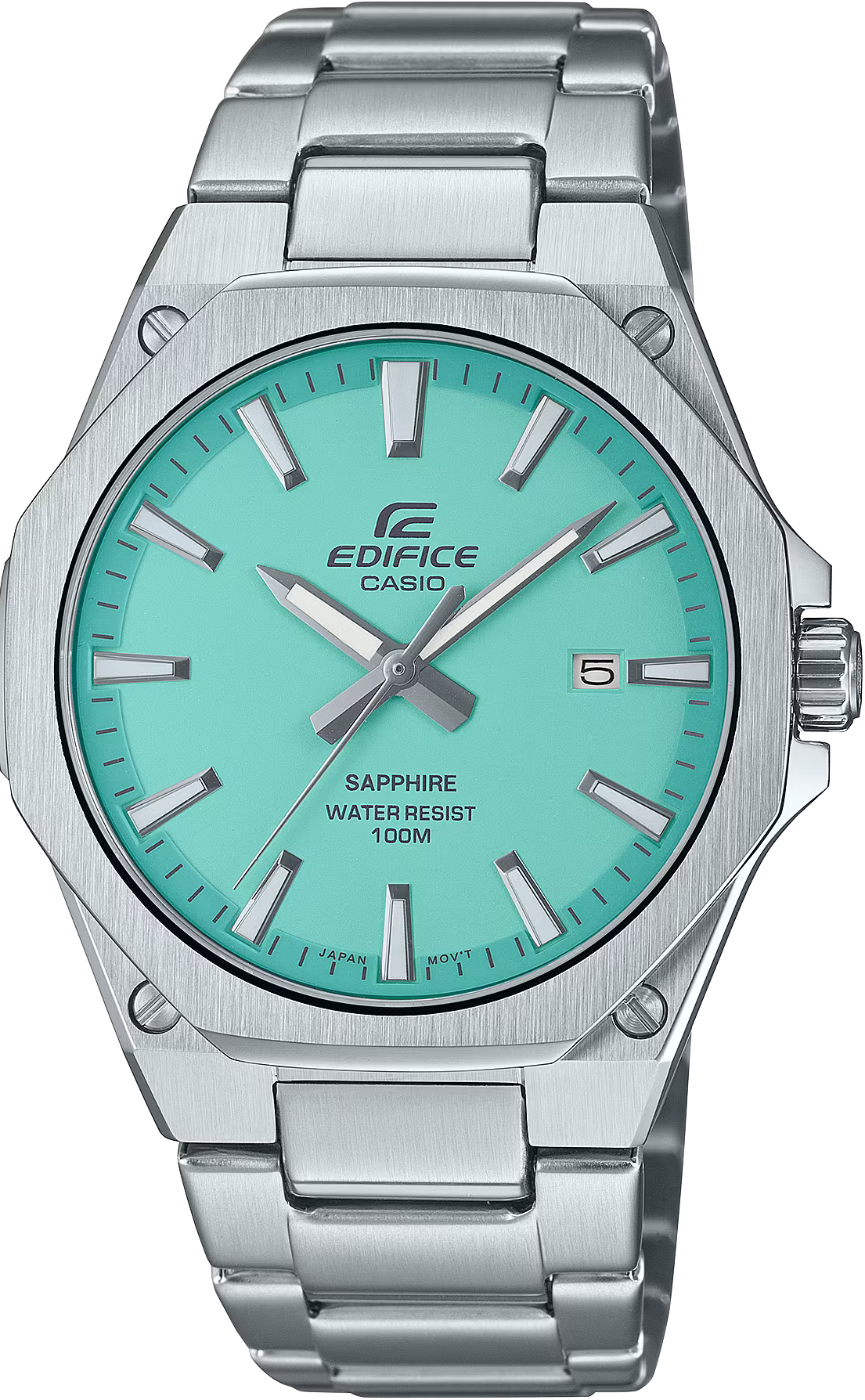 萬年鐘錶 - CASIO EDIFICE 系列  輕薄設計八角錶圈運動男錶 EFR-S108D-2BV  錶徑 : 39.9MM